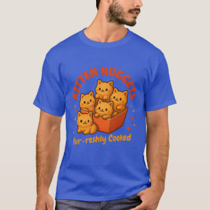 T-shirt Nuggets de chaton mignons Nourriture drôle Chat ré