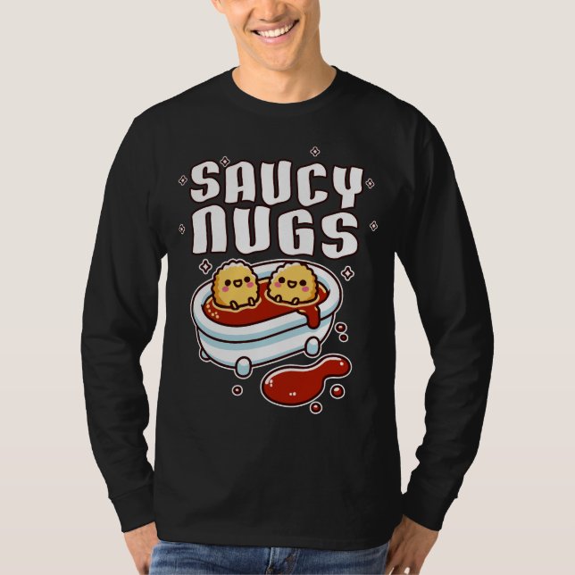 T-shirt Nuggets de poulet à la soupe (Devant)