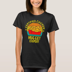 T-shirt Nuggets de poulet certifiés Aliments frits experts