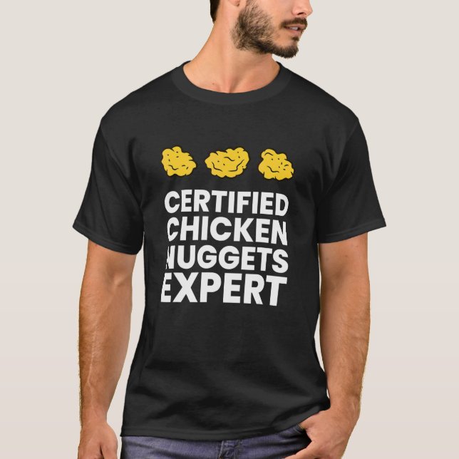 T-shirt Nuggets de poulet certifiés Expert Nugget de poule (Devant)