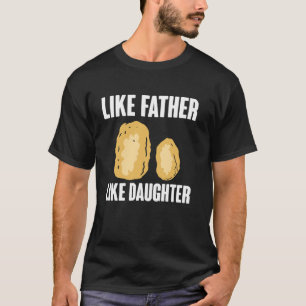 T-shirt Nuggets de poulet comme père comme fille Papa