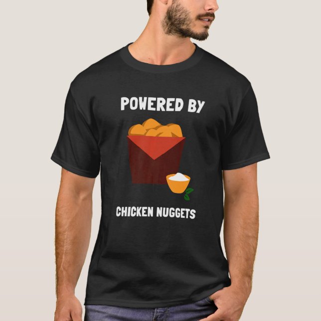 T-shirt Nuggets de poulet et poulet frit Premium (Devant)
