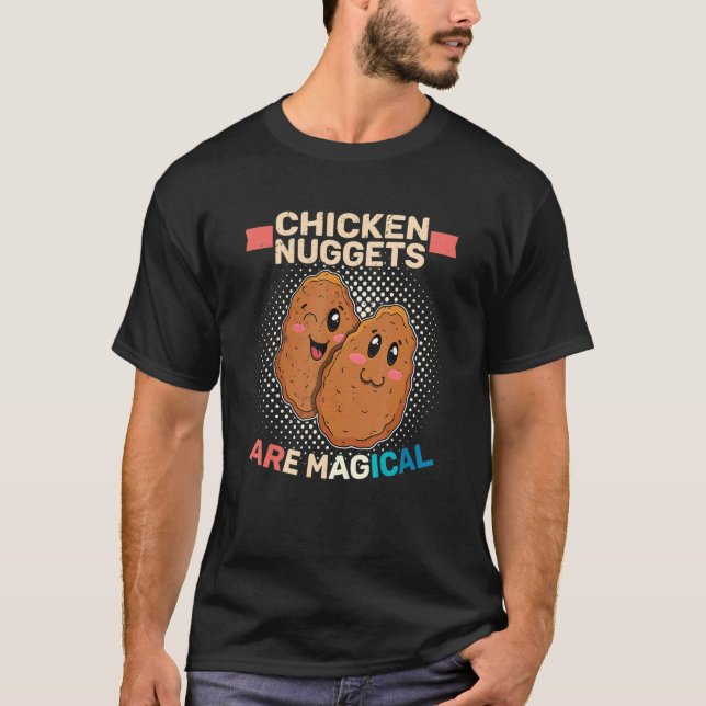 T-shirt Nuggets de Poulet Restauration Rapide Recette Alim (Devant)