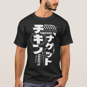 T-shirt Nuggets de poulet Texte japonaisStreetwear japonai