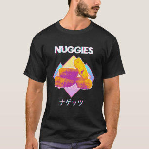 T-shirt Nuggets de poulet Vaporwave Nuggies Kanji japonais