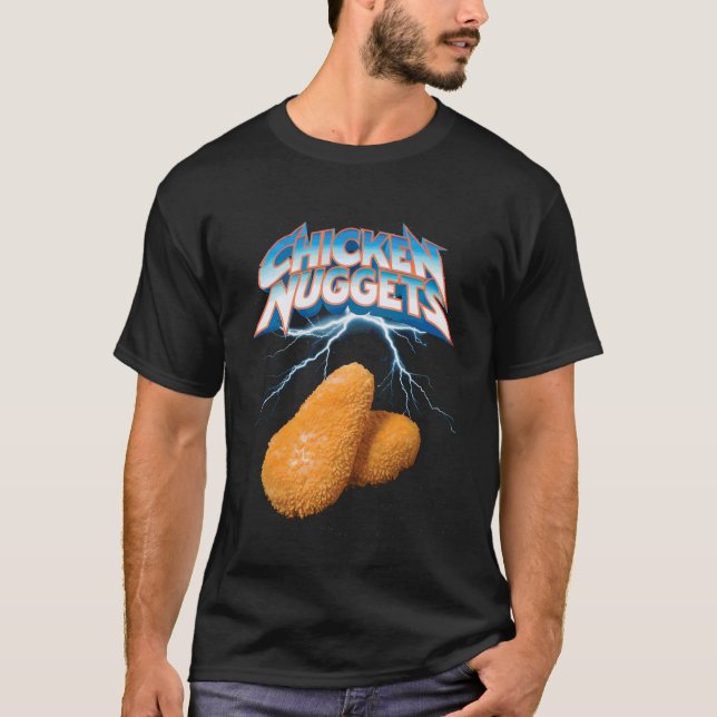 T-shirt Nuggets de poulet vintage (Devant)