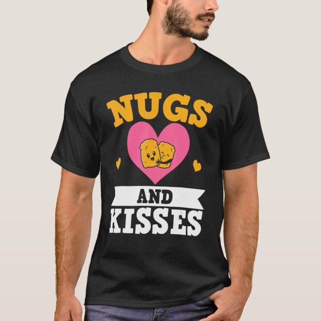 T-shirt Nugs Et Baisers Poulet Nuggets Foie Nuggy (Devant)
