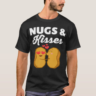 T-shirt Nugs Et Baisers Poulet Nuggets Nourriture