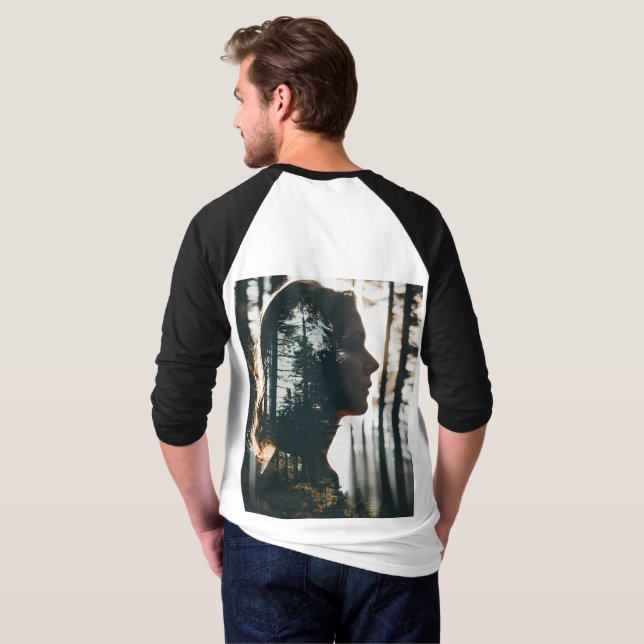 T-shirt Nuit à la Lune Naturelle (Dos entier)