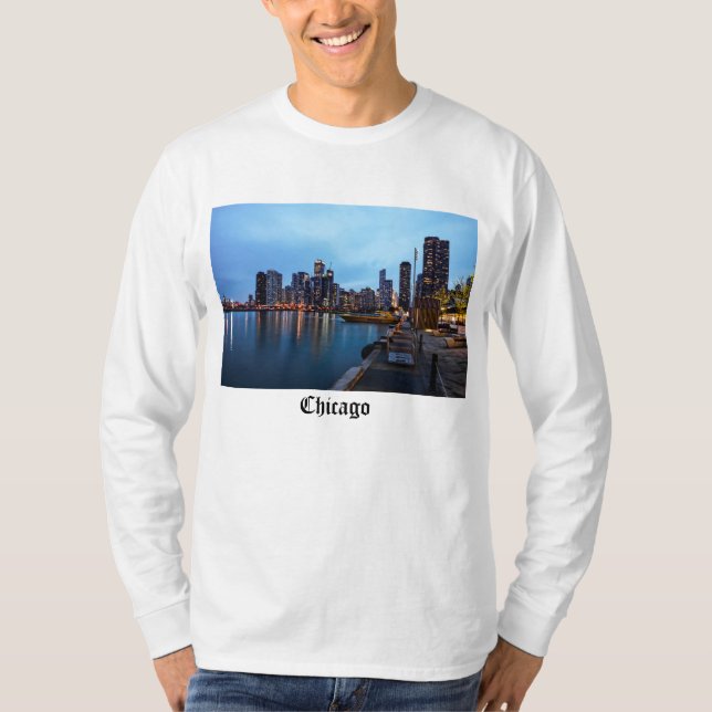 T-shirt Nuit à Navy Pier (Devant)