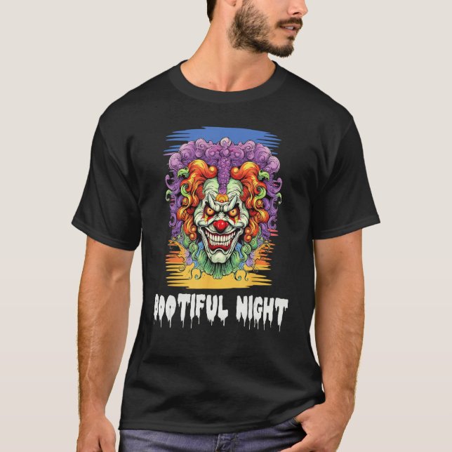 T-shirt Nuit Bootiful Clown effrayant Halloween (Devant)
