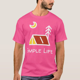 T-shirt Nuit Camping Simple Life