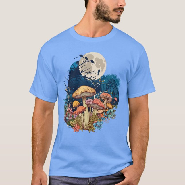 T-shirt Nuit Champignonnesque Fantaisiste (Devant)