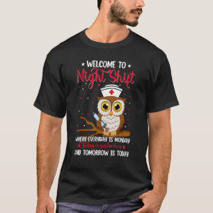 T-shirt Nuit Chouettes d'infirmières infirmiers infirmière