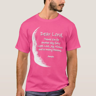 T-shirt Nuit Chrétienne Prière Foi Et Amour Pour