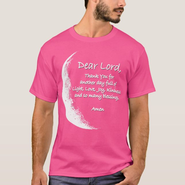 T-shirt Nuit Chrétienne Prière Foi Et Amour Pour (Devant)