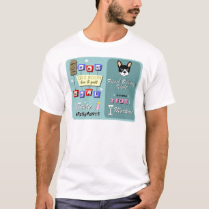 T-shirt Nuit de bowling de bouledogue français