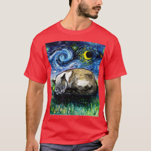 T-shirt Nuit de chats siamois endormis