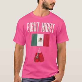 T-shirt Nuit de combat Mexicaine Boxe Thème