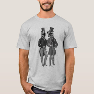 T-shirt Nuit de jeunes hommes d'hommes de dinosaure