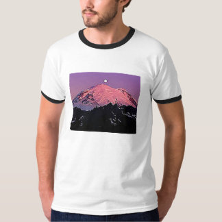 T-shirt Nuit de lune enneigée en hiver du Mt Rainier