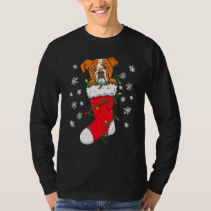 T-shirt Nuit De Noël Avec De Mignons Chiens De Fer Et Noël