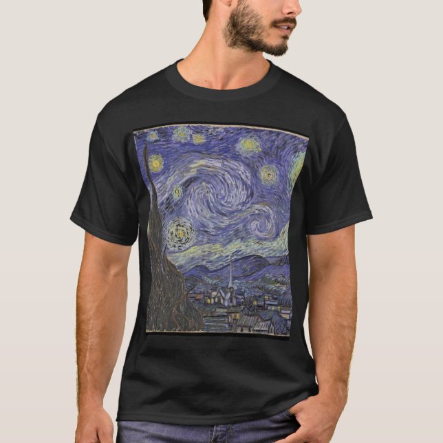 T-shirt nuit de vangogh (Devant)