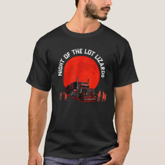 T-shirt Nuit Du Lot Lizards Funny Zombie Trucker Hall
