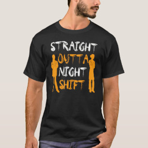 T-shirt Nuit En Plein Air Shift Nuit De Soins Infirmiers,