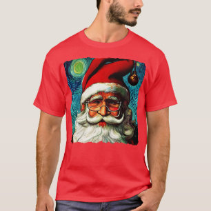 T-shirt Nuit étoilée de père Noël