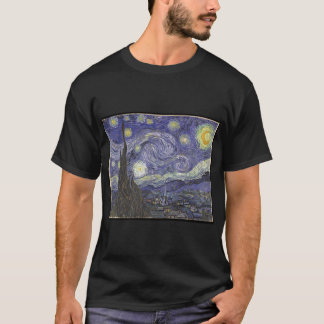 T-shirt nuit étoilée de Van Gogh de nuit étoilée de Van