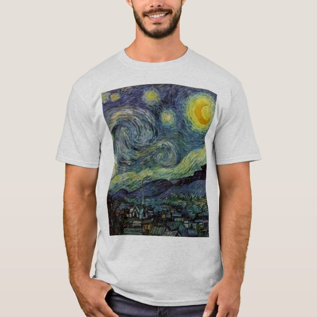 T-shirt Nuit étoilée par van Gogh (Devant)