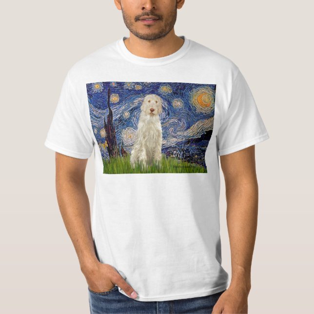 T-shirt Nuit étoilée - Spinone Italien #12 (Devant)