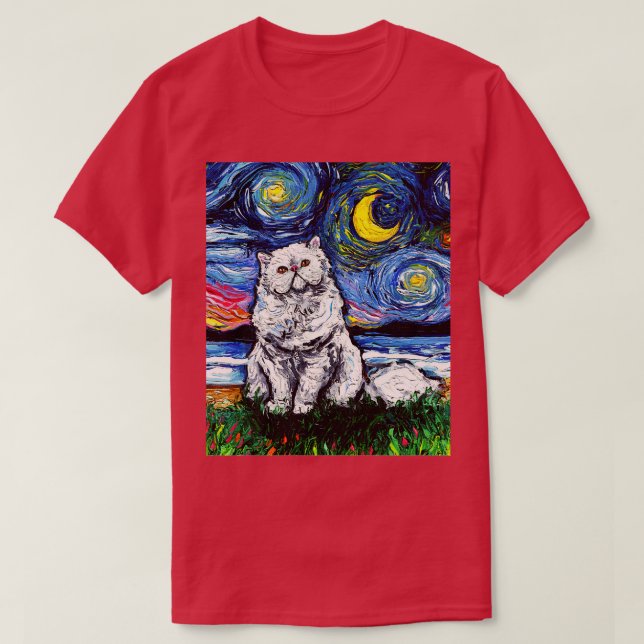 T-shirt Nuit Perse Blanche (Design devant)