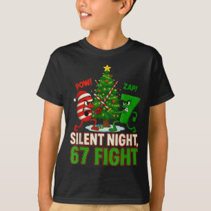 T-shirt Nuit silencieuse 67 Combat drôle de Noël 