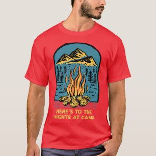 T-shirt Nuits au Camp Camping Forêt Camper Woods Vacatio