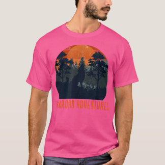 T-shirt Nuits d'aventures en arrière-plan