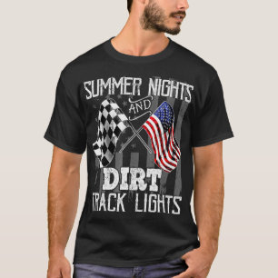 T-shirt Nuits d'été Dirt Track Lights Racing Motocross