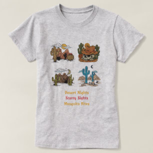 T-shirt Nuits du désert, vues étoilées, piqûres de moustiq