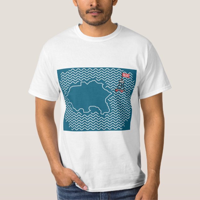 T-shirt Null Island - Buoy (Devant)