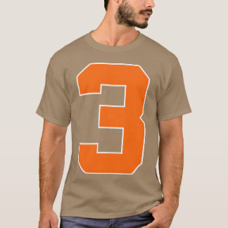 T-shirt Number 3 Sports Orange friend
