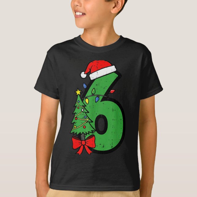 T-shirt Number 6 Christmas 6 7 Matching 67 Meme Men Women  (Devant)