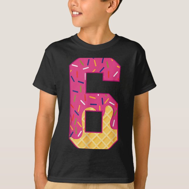 T-shirt Number 6 Ice Cream Drip 67 Meme Couple Halloween C (Devant)