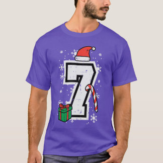 T-shirt Number 7 Christmas 6 7 Xmas Matching 67 Meme Men W