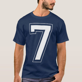 T-shirt Number 7 Funny Meme Saying 6 7 Six Seven 7th Birth