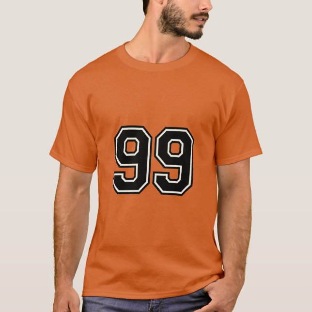 T-shirt Number 99 Varsity Sports Jersey | 99th Birthday (Devant)