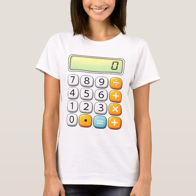 T-shirt Number Day Classic Calculator Math T Shirt (Devant)