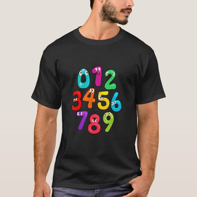 T-shirt Number Learning calculator costume matc day Math O (Devant)