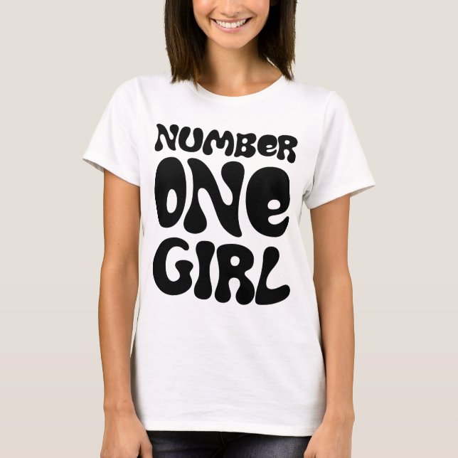 T-shirt Number One Girl (Devant)