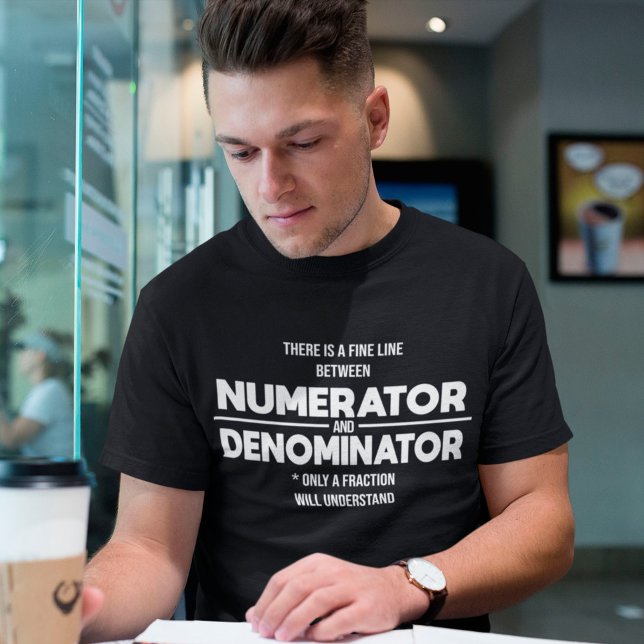 T-shirt Numérateur et dénominateur par science (Créateur téléchargé)